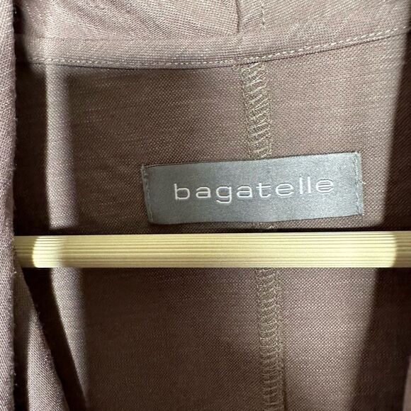 Bagatelle Draped Tie-Front Cardigan Long line Asymmetrical LagenLook medium - Picture 5 of 9